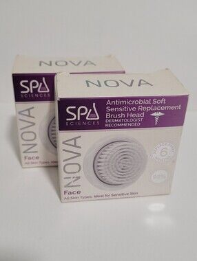 Spa Sciences NOVA Face Replacement Heads-Soft Sensitive ❤️ Lot of 2